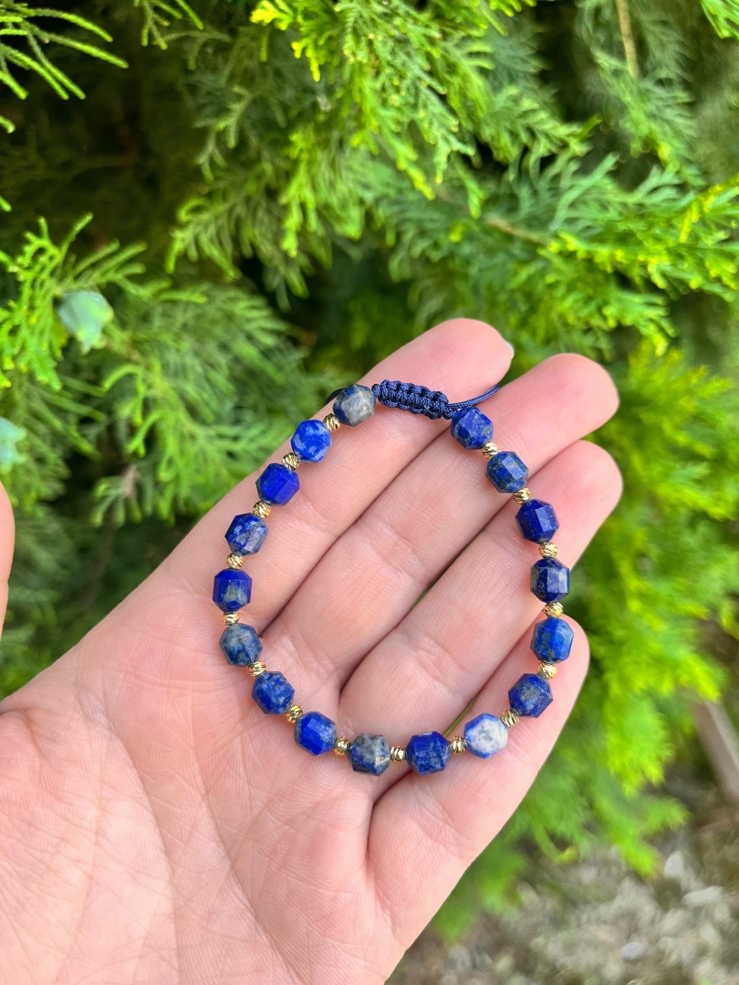 Lapis Lazuli Ayarlanabilir Bileklik - 1