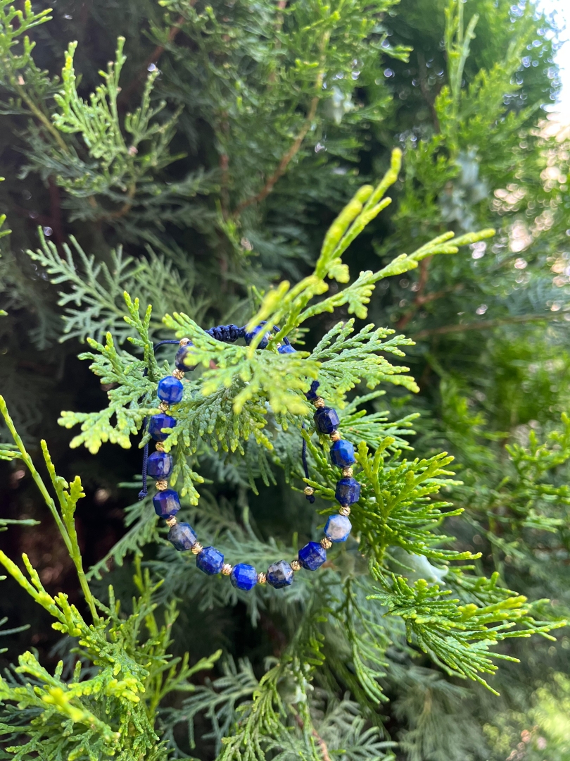 Lapis Lazuli Ayarlanabilir Bileklik - 2